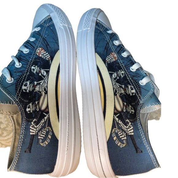 First Dance Skeleton Converse Style Unisex Shoes. - Picture 2 of 7